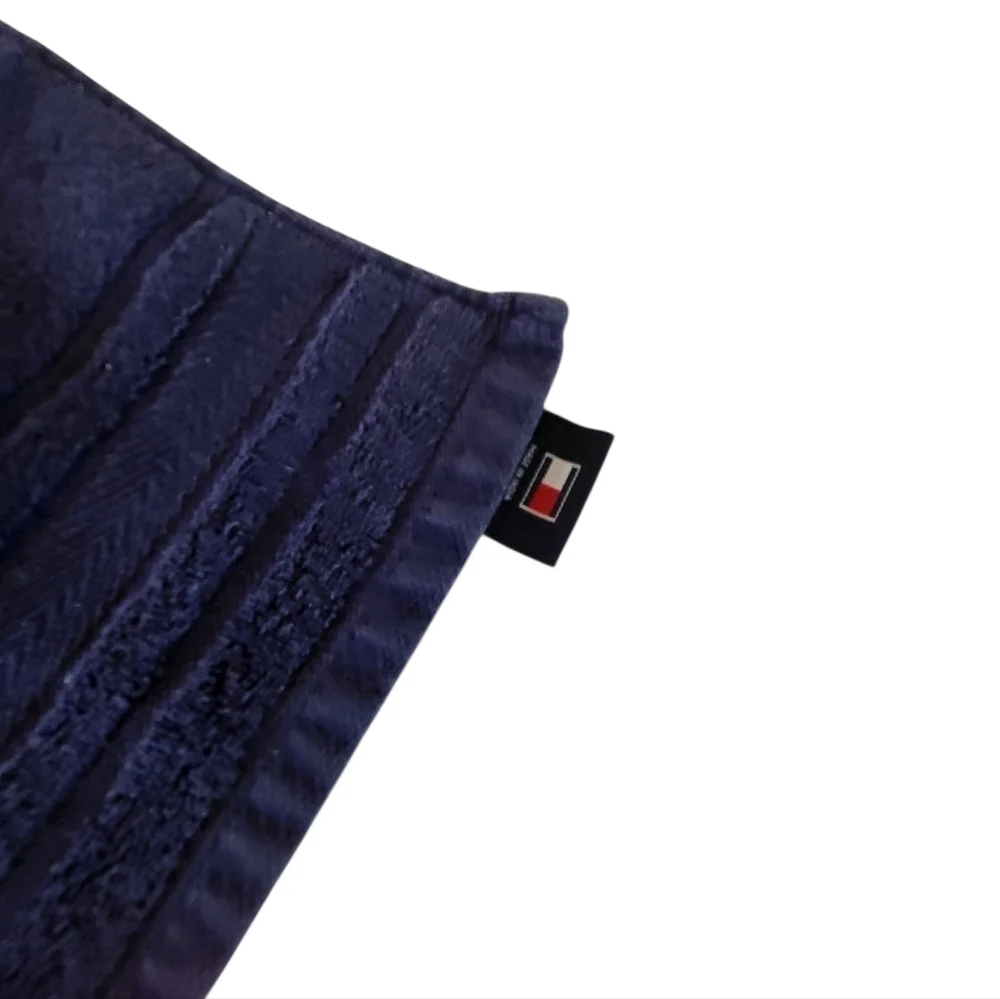 Tommy Hilfiger Navy Blue 18x30 Hand Towel - 100% Cotton